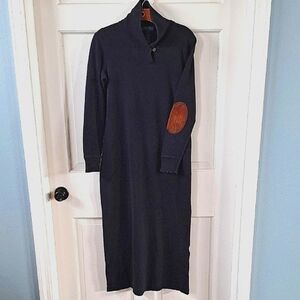 Lauren Ralph Lauren Petite Mock Neck Structured Maxi Comfort Sweater Dress